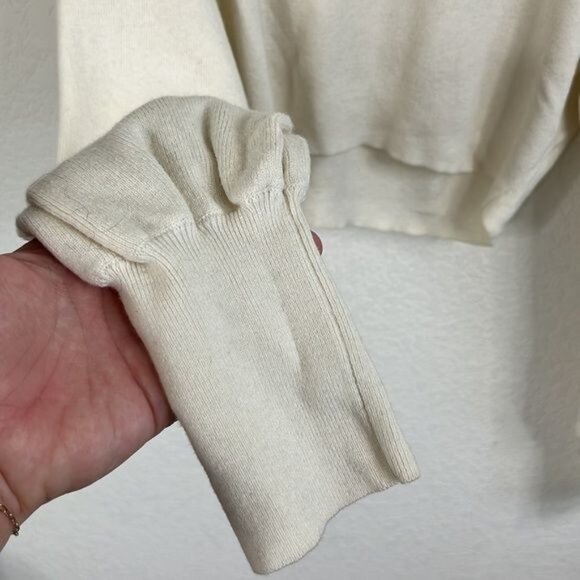 Wilfred Rebecca Cropped Turtleneck Sweater Pouf Sleeve Cropped - Picture 3 of 10